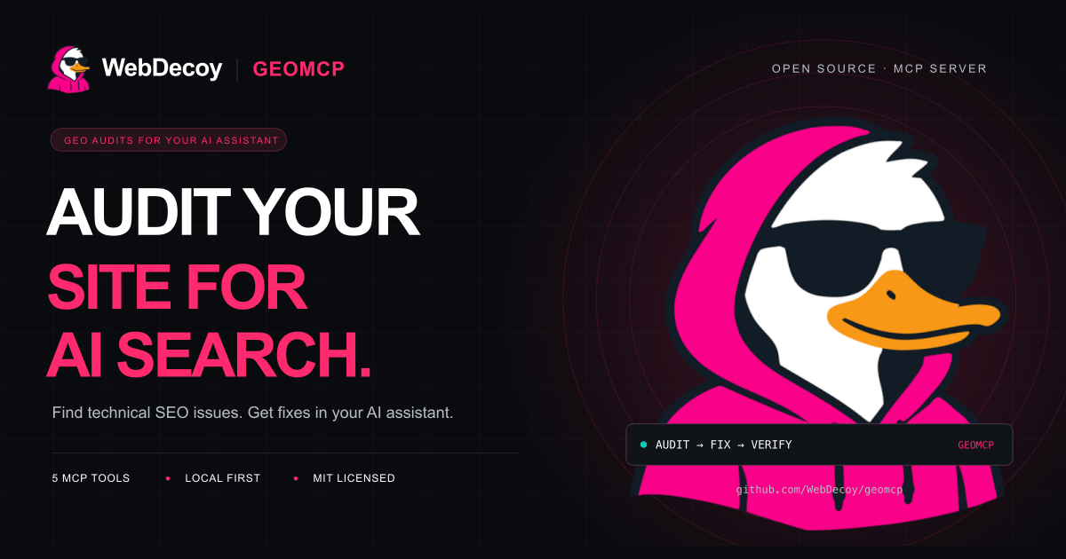GEOMCP — WebDecoy