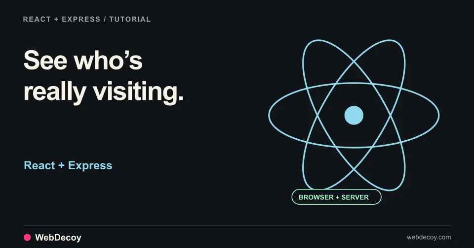 React orbit artwork connects browser activity and server requests to a crawler detection view.